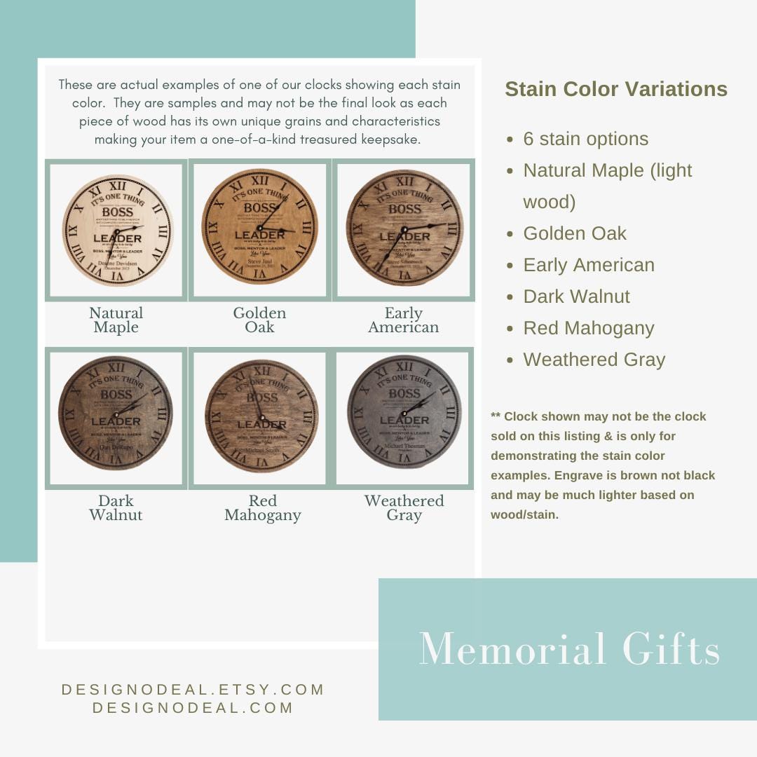 Memorial Gifts Dad - Personalized Memorial Gift For Loss Of Father - A Father's Love Clock - In Loving Memory Memorial Gift For Son Daughter