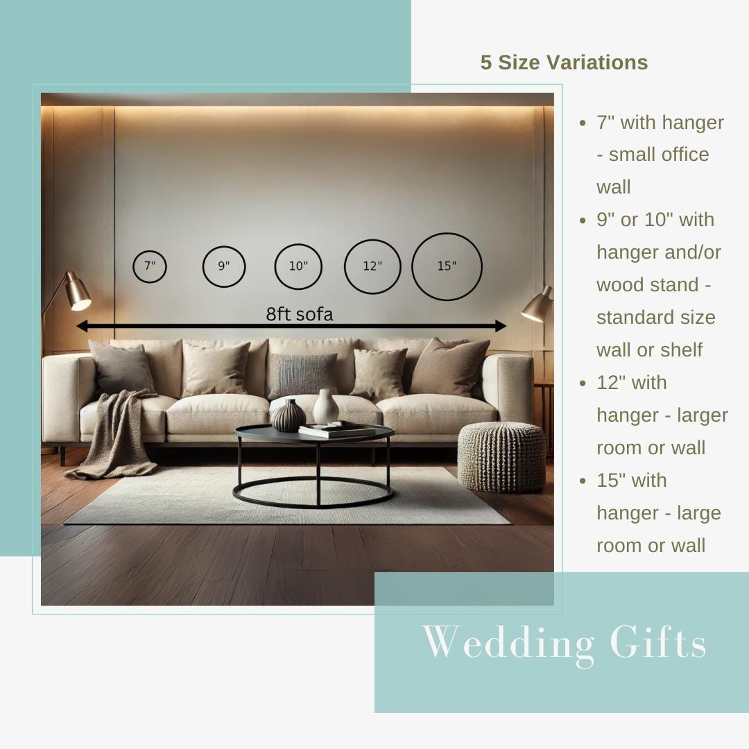 Custom Wedding Clock Personalized Anniversary Gift Wedding Gift For Bride Valentines Day Gift For Wife 1st Anniversary Gifts For Wife