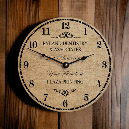 Business Anniversary Gift - Personalized Business Anniversary Clock - Gift For Business Owner From Friends - Personalized Recognition Gift