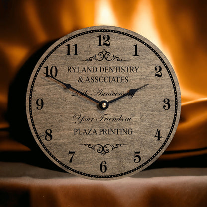 Business Anniversary Gift - Personalized Business Anniversary Clock - Gift For Business Owner From Friends - Personalized Recognition Gift