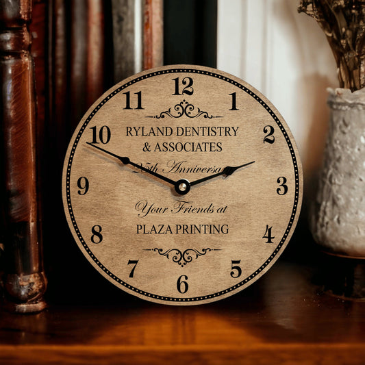 Business Anniversary Gift - Personalized Business Anniversary Clock - Gift For Business Owner From Friends - Personalized Recognition Gift
