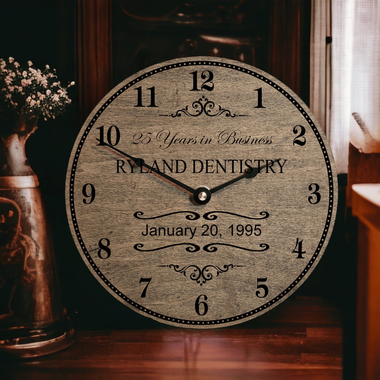 Personalized Business Anniversary Clock Custom Years In Business Gift Business Owner Milestone Corporate Gift Idea Business Recognition