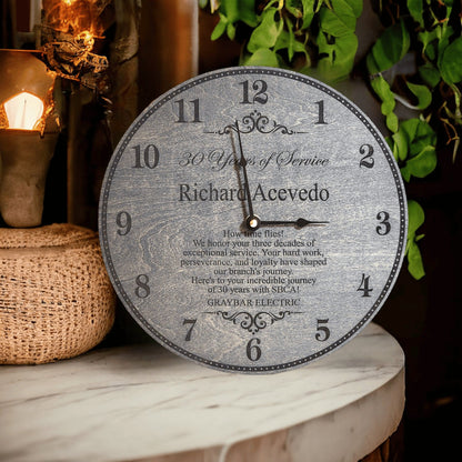 Years Of Service Employee Award - Employee Anniversary Clock - Company Gifts For Employees - Employee Gifts - Appreciations Gifts From Boss