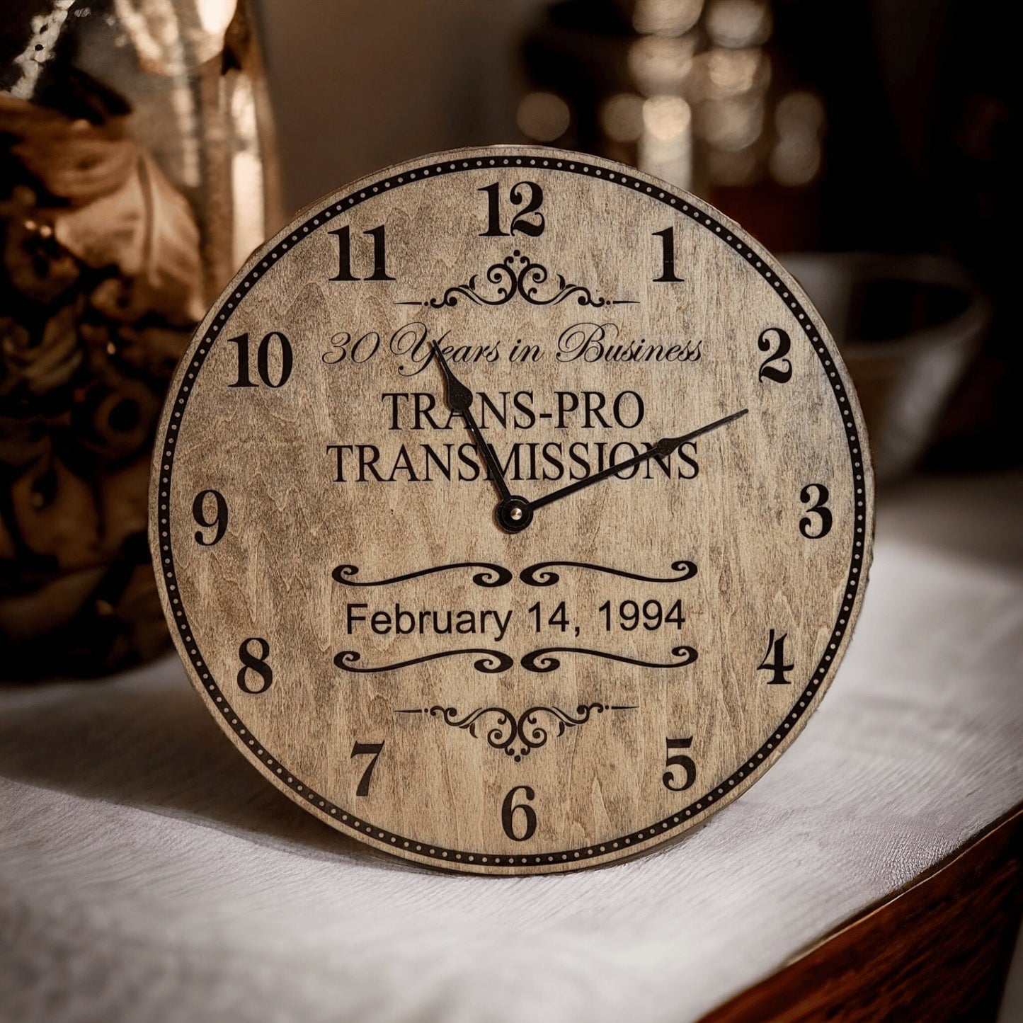 Personalized Business Anniversary Clock Custom Years In Business Gift Business Owner Milestone Corporate Gift Idea Business Recognition