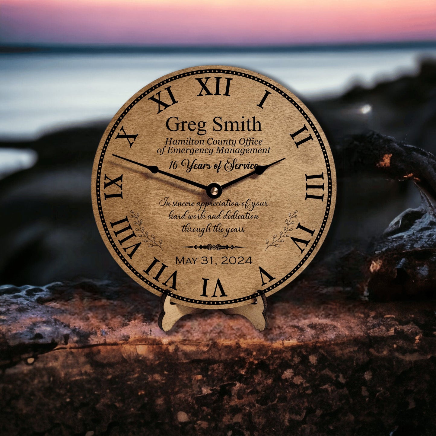 Manager Retirement Clock - Retirement Gift For Manager - Management Retirement Gift - Company Gift Ideas - Boss Leaving - Years Of Service