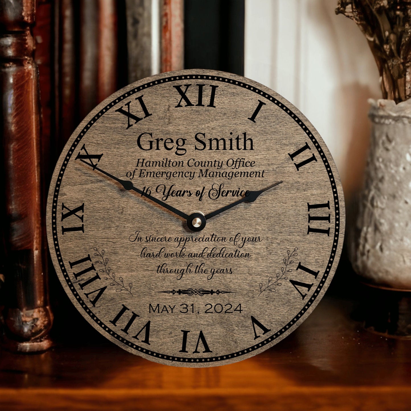 Manager Retirement Clock - Retirement Gift For Manager - Management Retirement Gift - Company Gift Ideas - Boss Leaving - Years Of Service