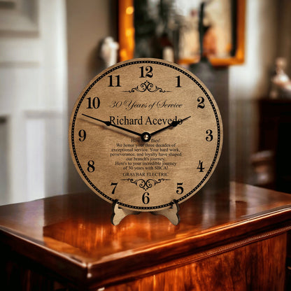 Years Of Service Employee Award - Employee Anniversary Clock - Company Gifts For Employees - Employee Gifts - Appreciations Gifts From Boss