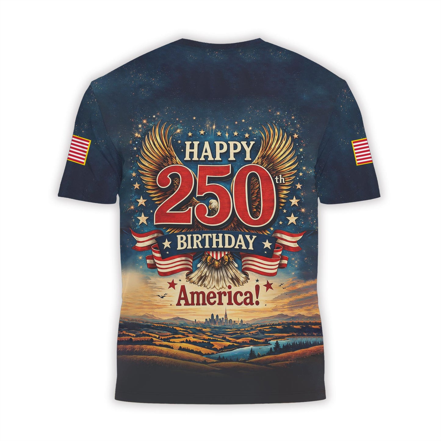 Happy 250th Birthday America Shirt, 1776 - 2026 Patriotic Tshirt For Independence Day, 250th Anniversary Gifts