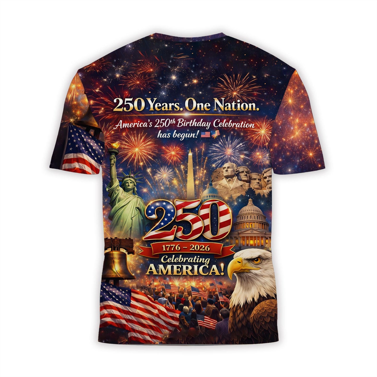 Celebrating 250th Anniversary America Shirt, 1776 - 2026 Patriotic Tshirt For Independence Day, 250th Anniversary Gifts